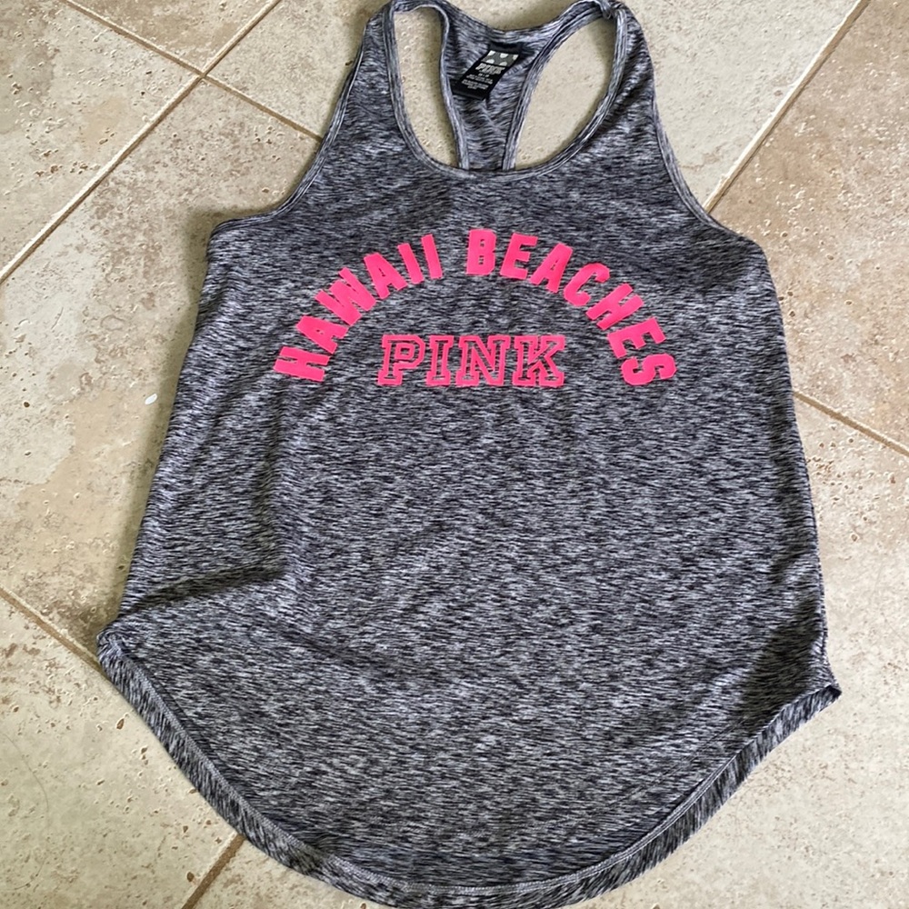 Pink Hawaii beaches tank top